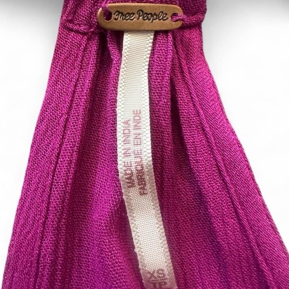 Free People Endless Summer Gauze Wrap Maxi Dress - Magenta - Size XS (NWOT) - Picture 5 of 5